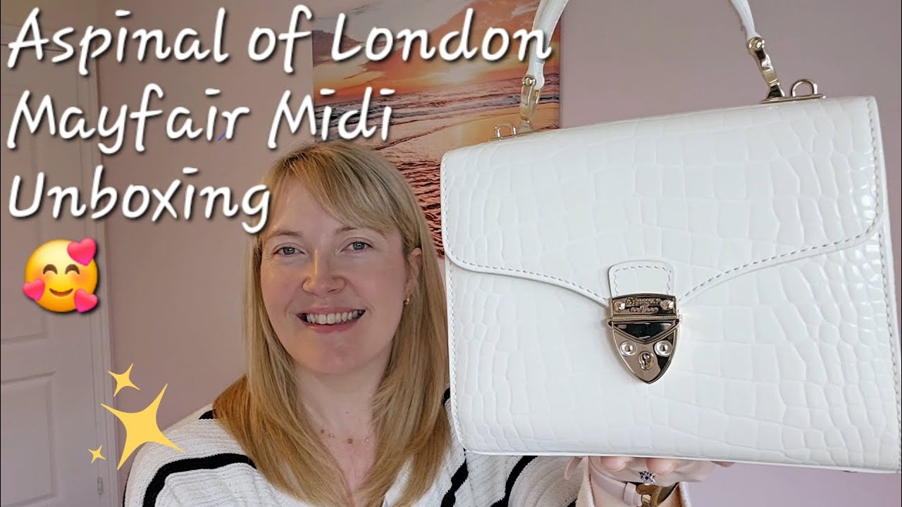 ASPINAL OF LONDON MAYFAIR MIDI UNBOXING! Versatility & What Fits Inside 😍