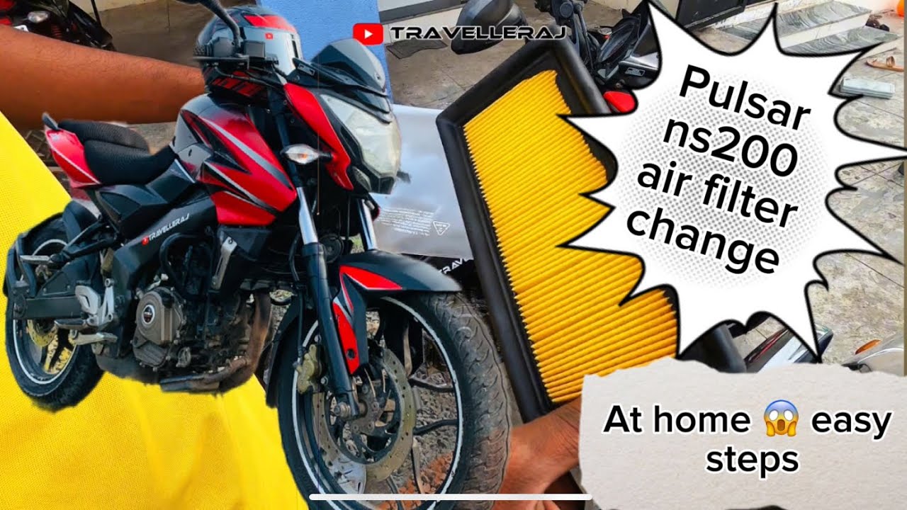 Ns200 pulsar Air Filter Change at home | ns200 air filter change | ns200 air filter model number