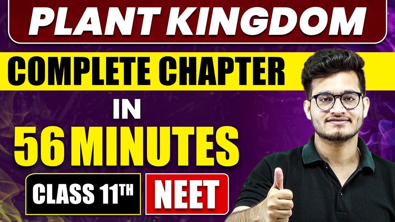 PLANT KINGDOM in 56 Minutes | Full Chapter Revision | Class 11 NEET