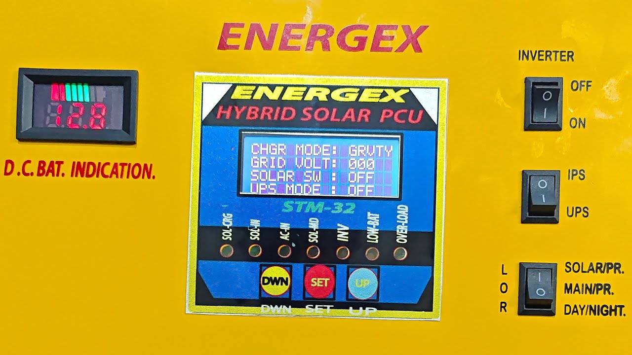 ENERGEX  STM-32 UPS এবং SOLAR PCU এর সেটিং মেনু।whatsapp 01888662189 