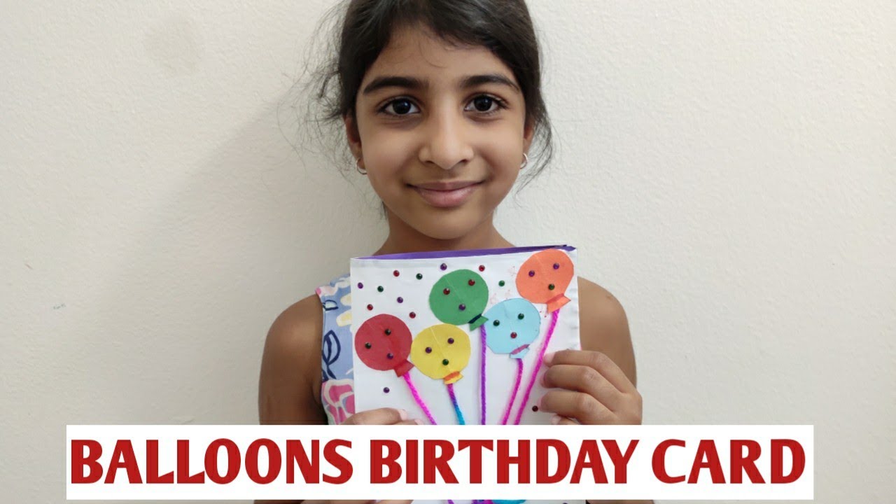 Balloons Birthday Card || Popup ballon Birthday Card || birthday card