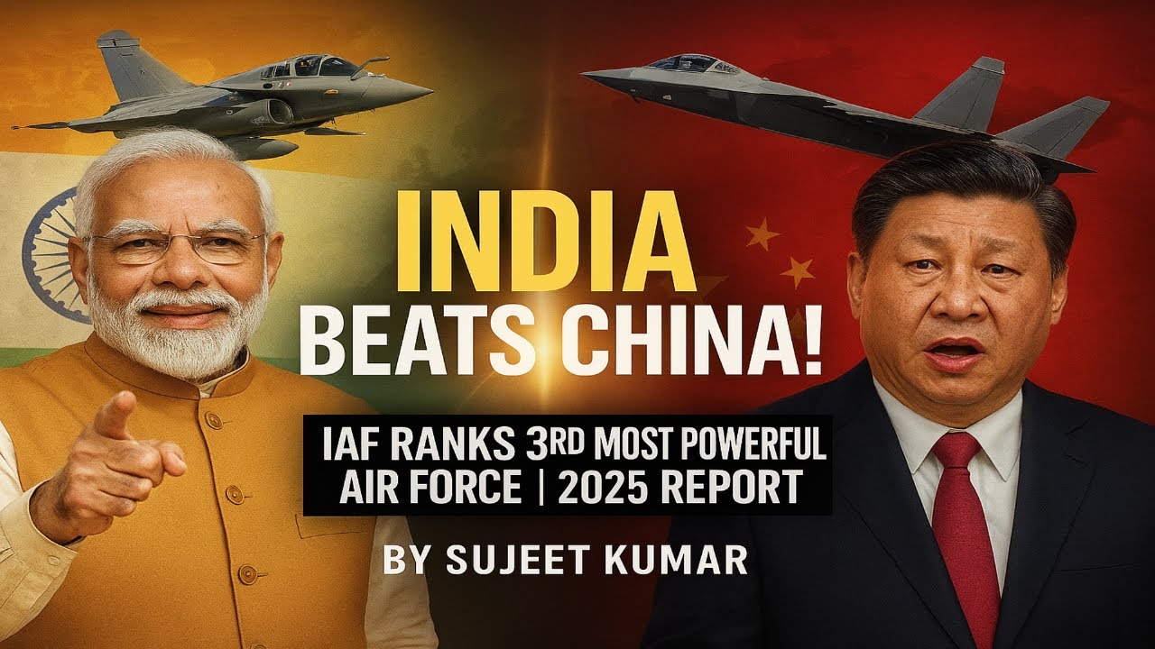 India Beats China! 🇮🇳 IAF Ranks 3rd Most Powerful Air Force | @TalkwithSujeetofficial