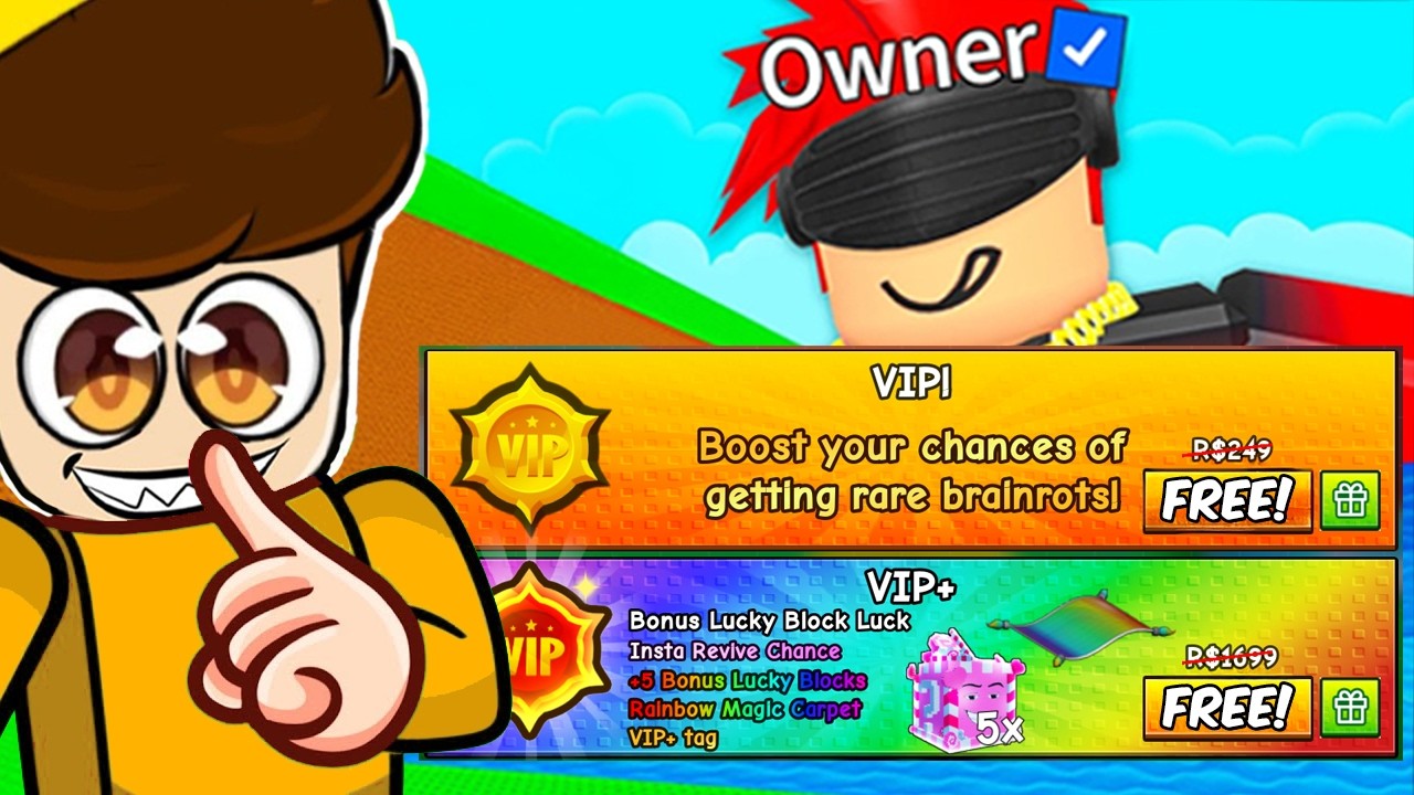 FREE VIP GAMEPASS IN ESCAPE TSUNAMI FOR BRAINROT!!