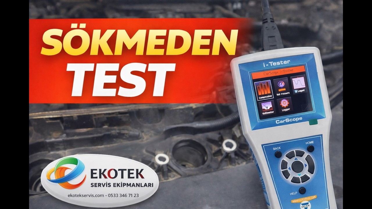 Buji ve Enjektör Sökmeden Elektronik Kompresyon Testi