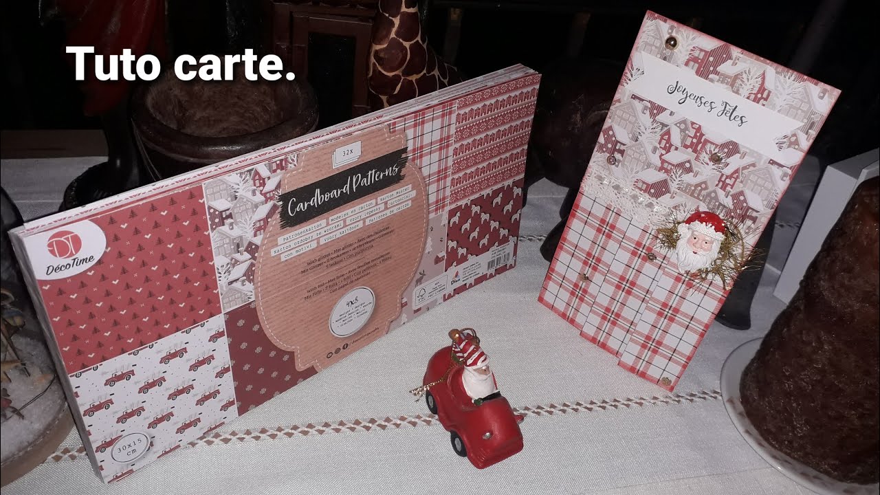 Tuto carte de voeux plissée/facile/ bloc action.