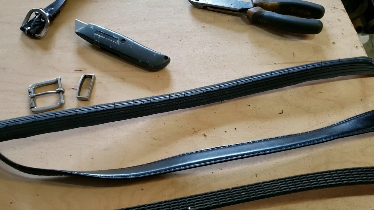 How to make a belt out of an old or new bicycle tire!