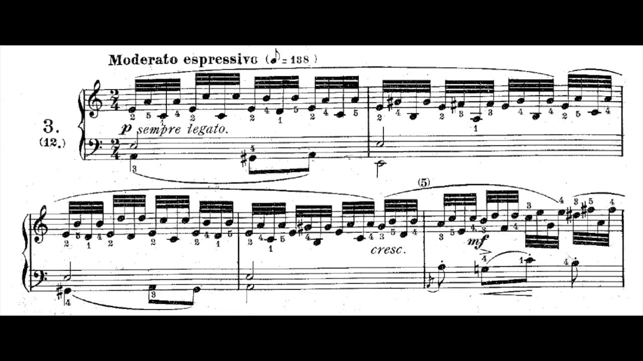 J.B. Cramer Fifty Selected Piano Studies No. 3