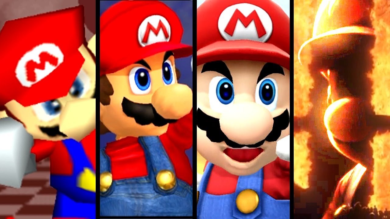 Super Smash Bros Evolution of MARIO 1999-2018 (N64 to Switch)