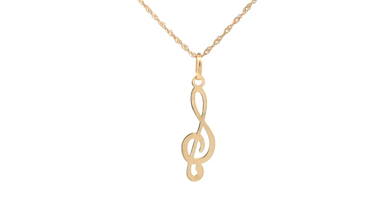 Pendentif or jaune 18 carats 