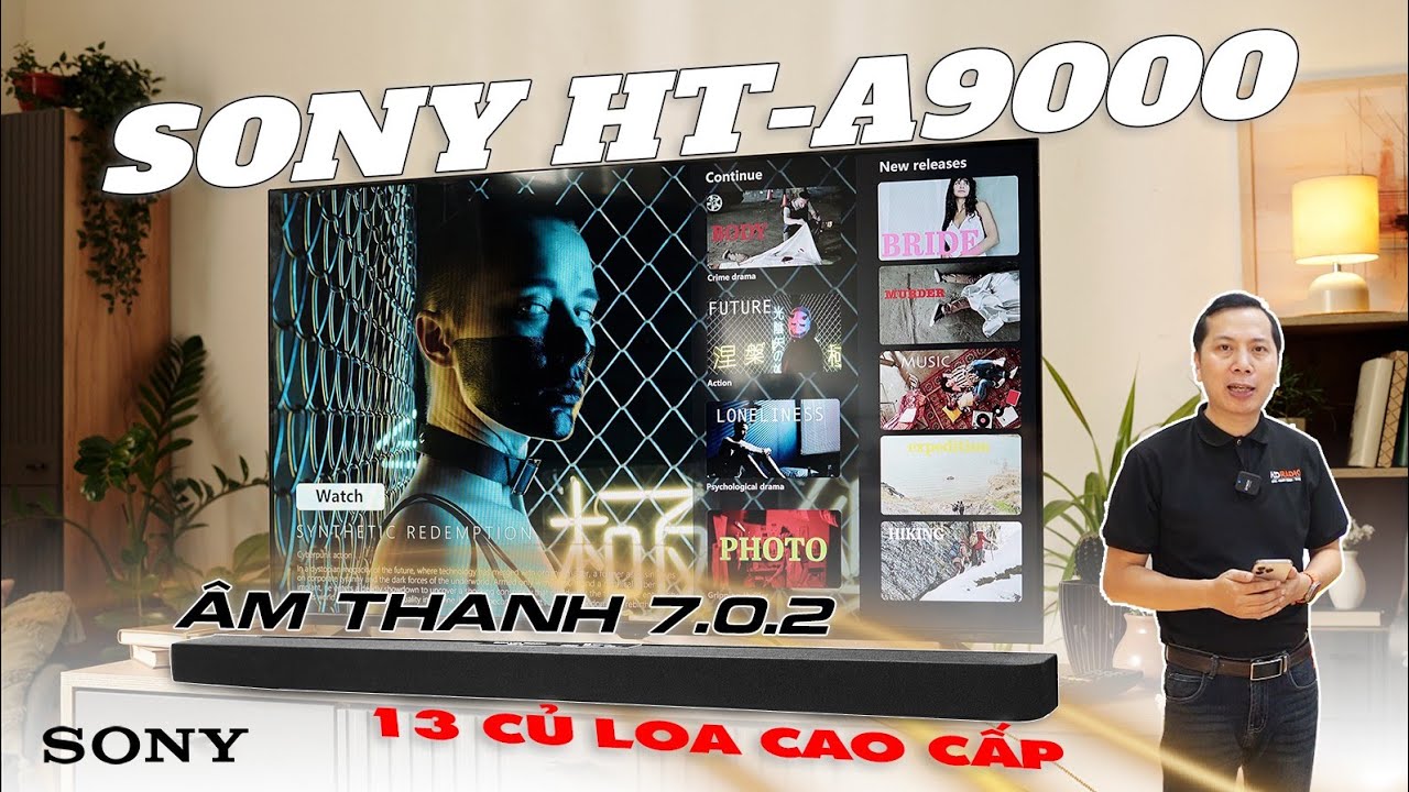 Đ&aacute;nh gi&aacute; chi tiết loa soundbar Sony HT-A9000:C&ocirc;ng Suất 585W,&Acirc;m Thanh 360 Spatial Sound Mapping