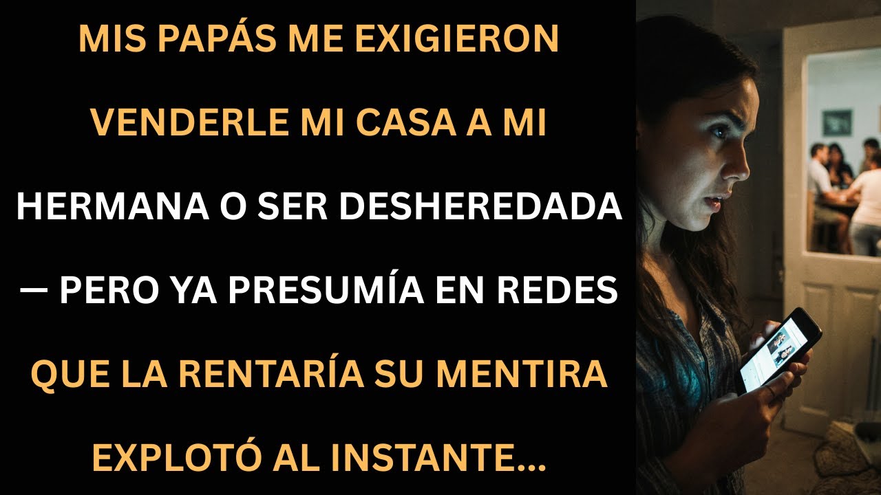 Me exigieron vender mi casa… pero descubrí que mi hermana ya presumía otra cosa.