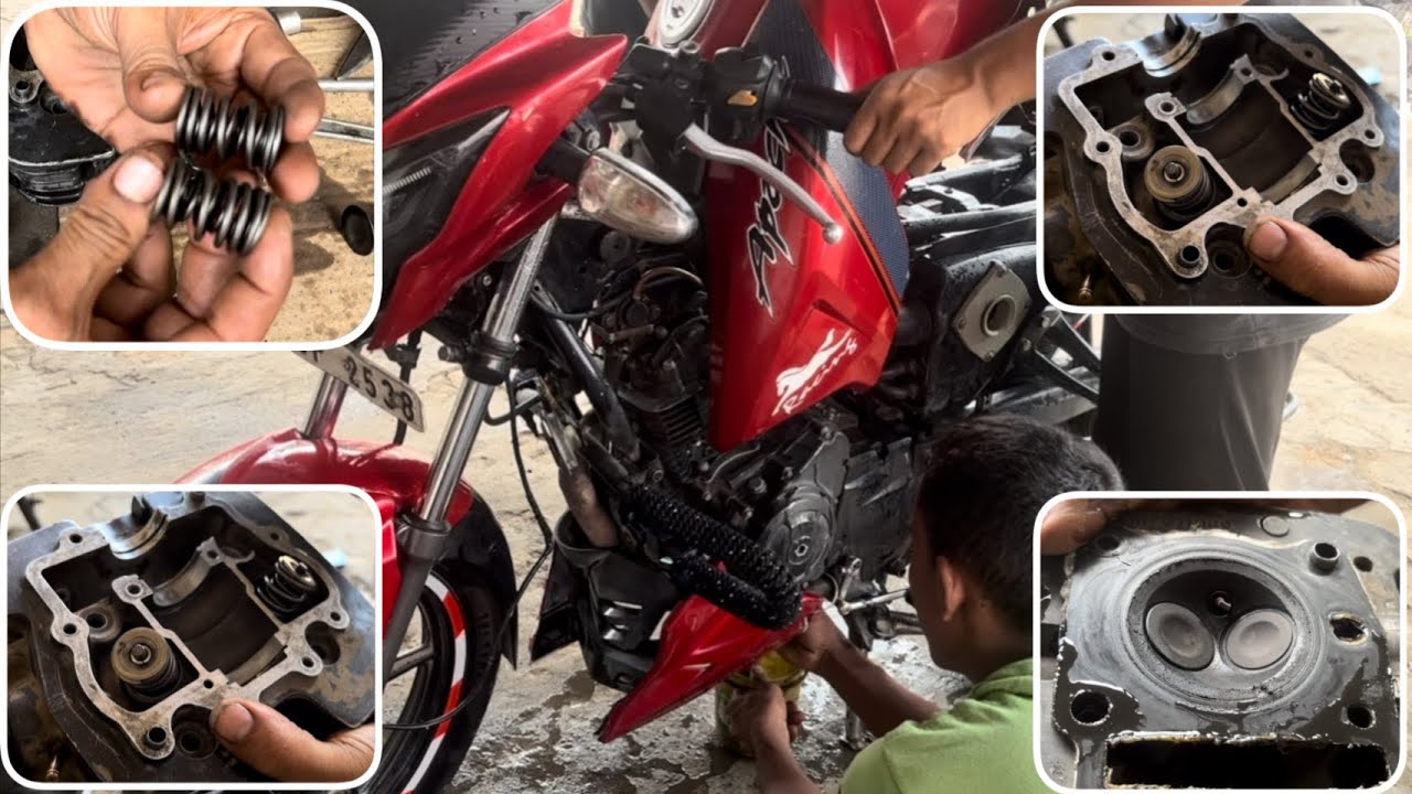 tvs Apache bike ki engine per Sound araha he ched ched karke