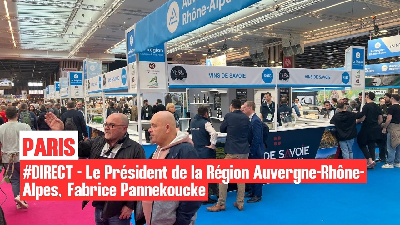 🎥 EN DIRECT : Le Président de la Région Auvergne-Rhône-Alpes, Fabrice Pannekoucke