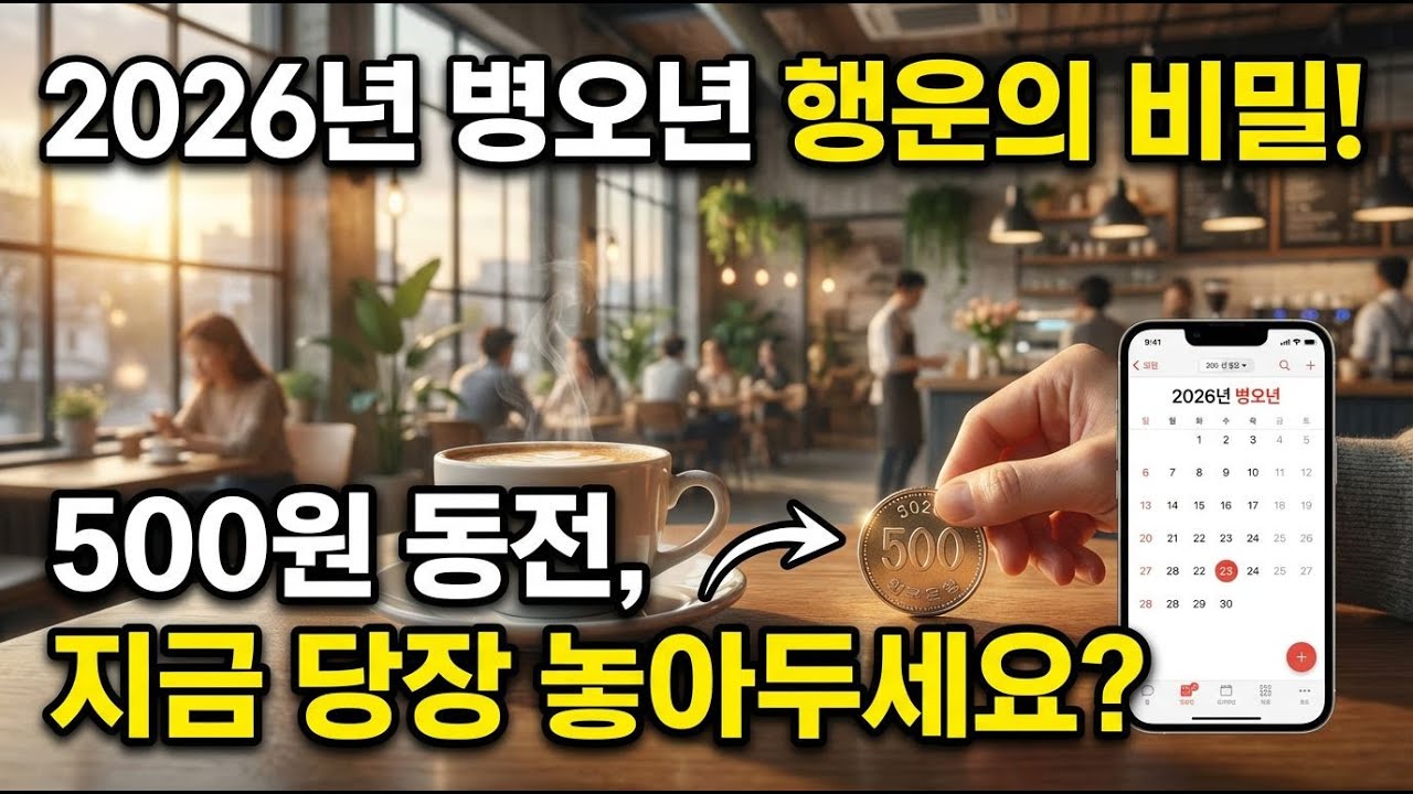 2026년 병오년, 500원 동전의 숨겨진 힘은?