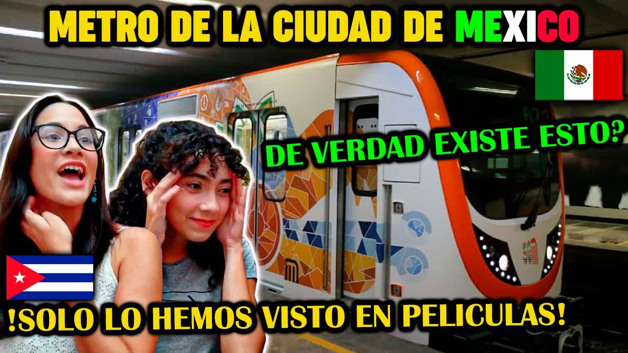 CUBANAS REACCIONAN al METRO DE LA CIUDAD DE MEXICO *QUEDAMOS MUY IMPACTADAS*