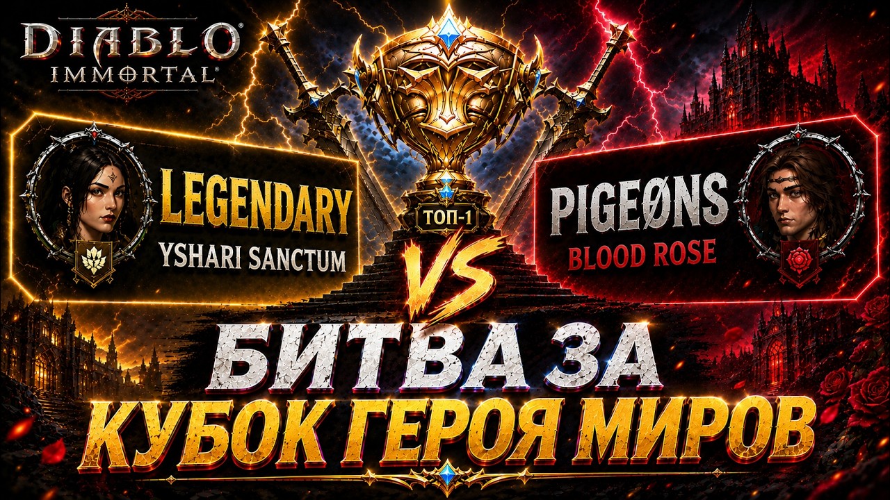 🔥 LEGENDARY vs PIGEONS &mdash; Битва за Кубок Героя Миров | Diablo Immortal