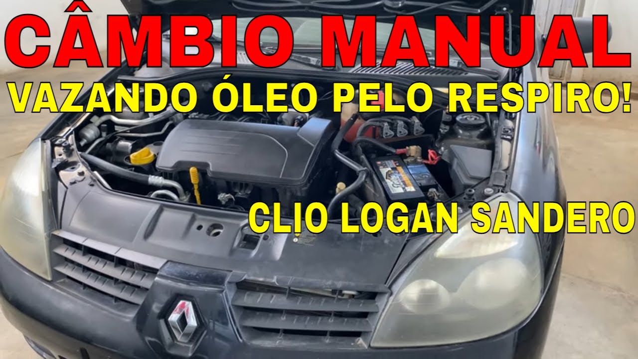 CAIXA DE MARCHA CÂMBIO MANUAL VAZANDO ÓLEO PELO RESPIRO SUSPIRO RENAULT CLIO LOGAN SANDERO SIMBOL!!