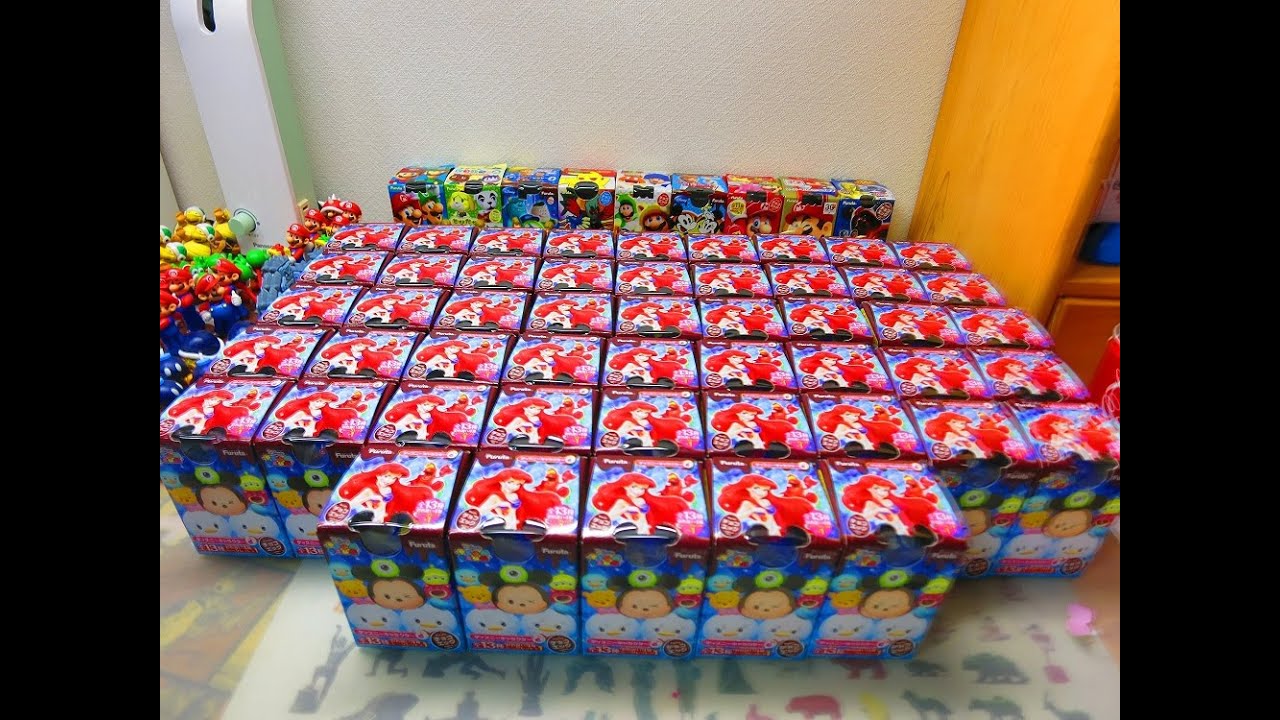 【チョコエッグ】怒涛の５０個!!!　チョコエッグ　 ディズニーキャラクター6　　ツムツム!!  #1