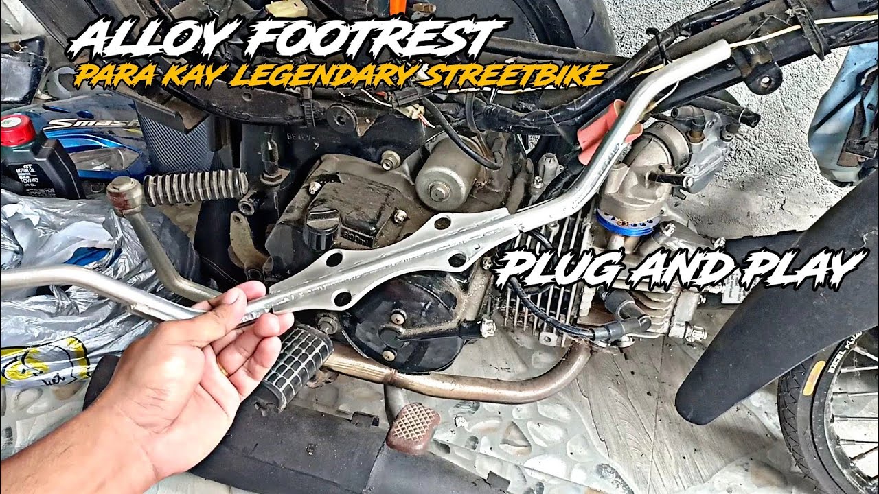 Installing Alloy Footrest For Smash115 | Streetbike Concept Inspired
