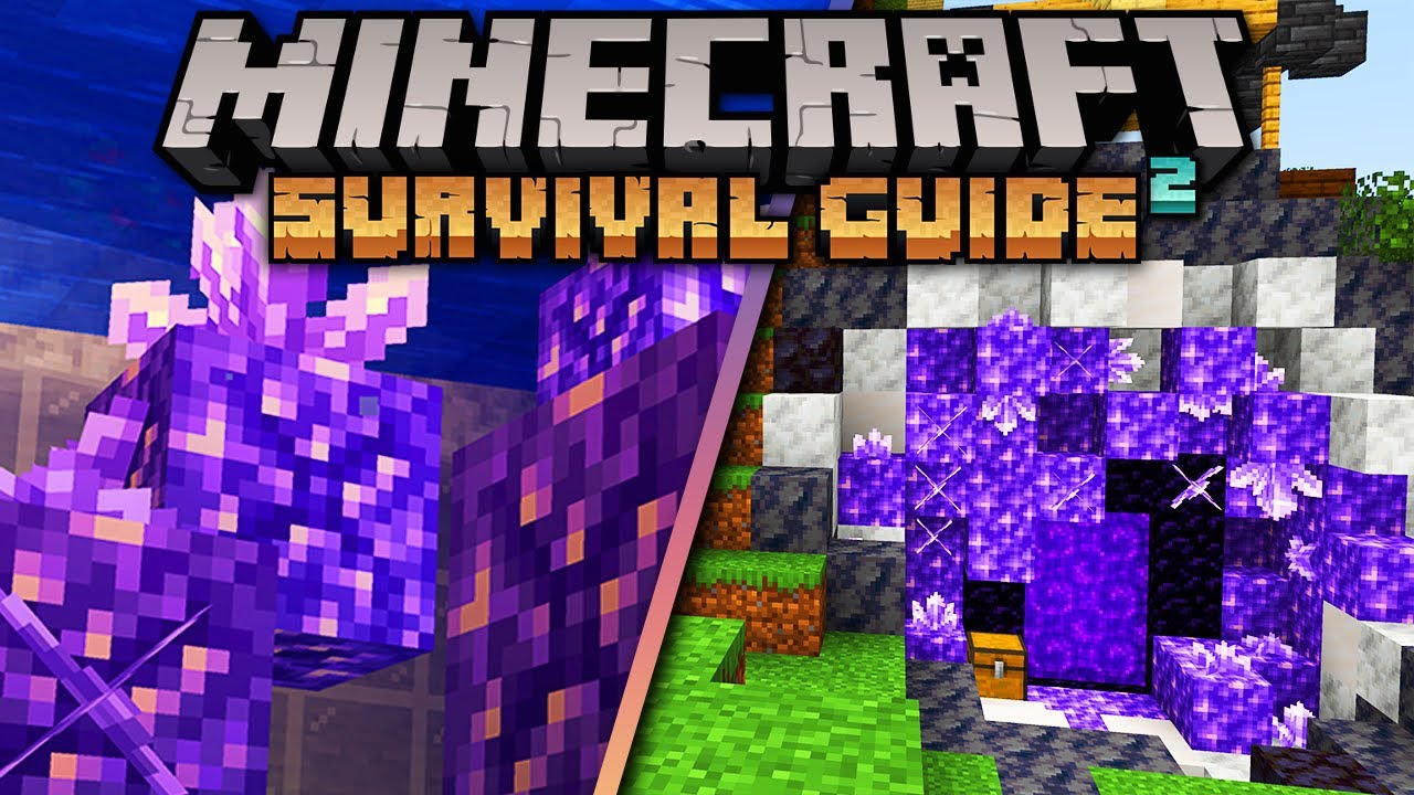 Выращиваем аметистовую жеоду! ▫ Руководство по выживанию в Minecraft (обучение 1.18, давай поигра...