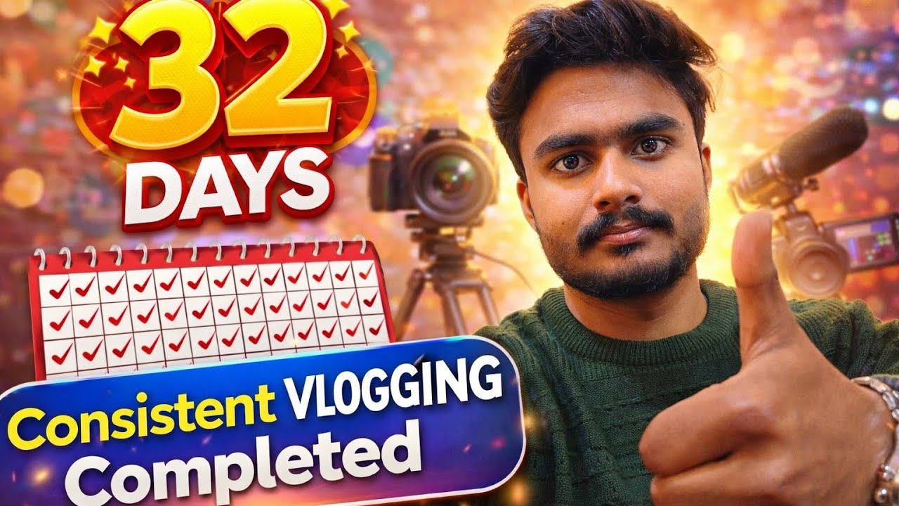 Consistency Test: 32 Days of Daily Vlogging ✅