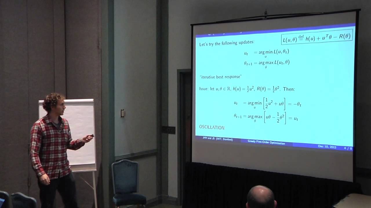 Jacob Steinhardt - A Greedy Framework for First-Order Optimization