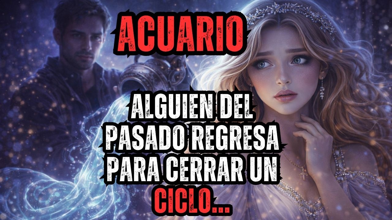 ACUARIO - ¡ALGUIEN DEL PASADO REGRESA PARA CERRAR UN CICLO ESTE ÚLTIMO FIN DE SEMANA DE FEBRERO!