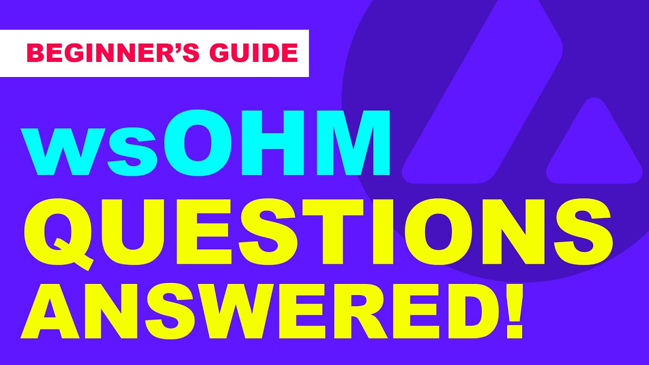 Answering Your Questions About OHM, sOHM, and wsOHM!