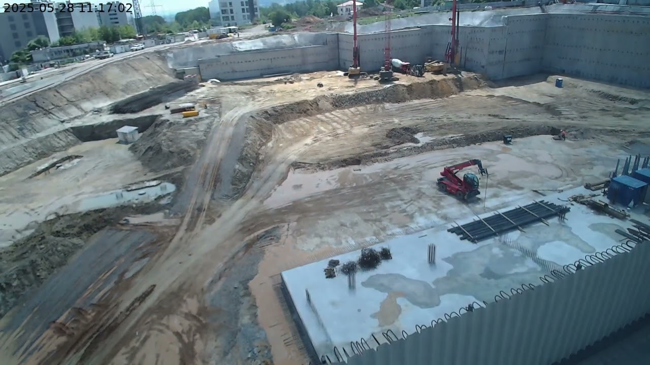 Garitage Park Office Tower 2025.05.28 construction timelapse (cam3)