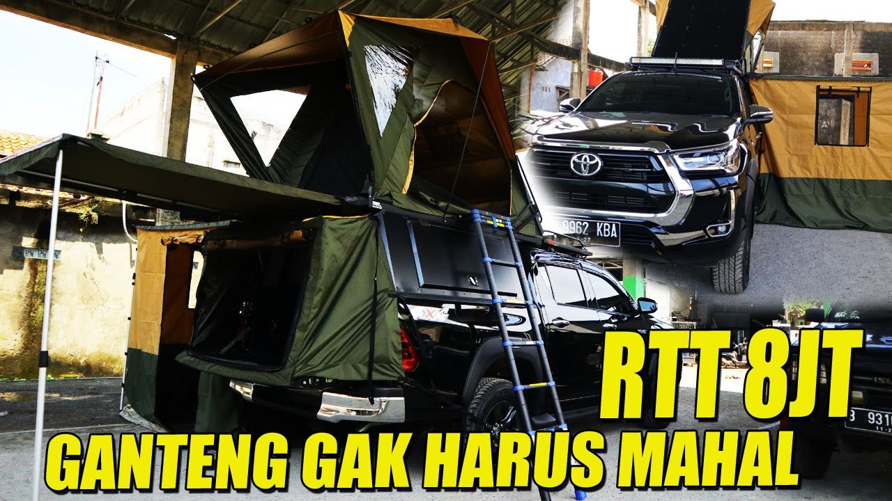 HILUX PAKET LENGKAP UNTUK CAMPING DI GUNUNG DI HUTAN, PERLENGKAPAN INI GAK MAHAL