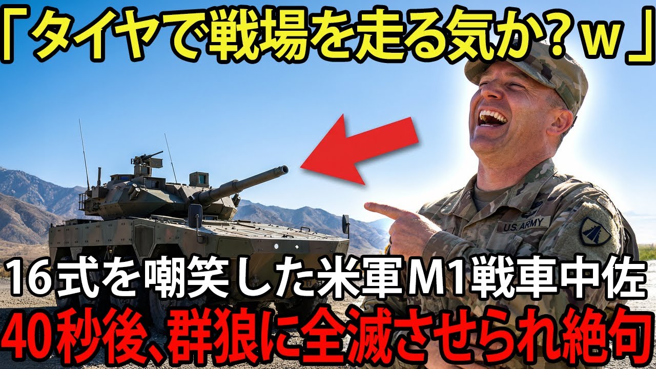 「タイヤで戦場を走るのか？w」16式を戦車もどきと嘲笑った米軍エース...時速100kmの群狼に翻弄され凍りついた【海外の反応】