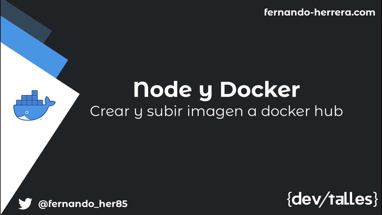 Node y Docker: Crear y subir imagen a Docker Hub