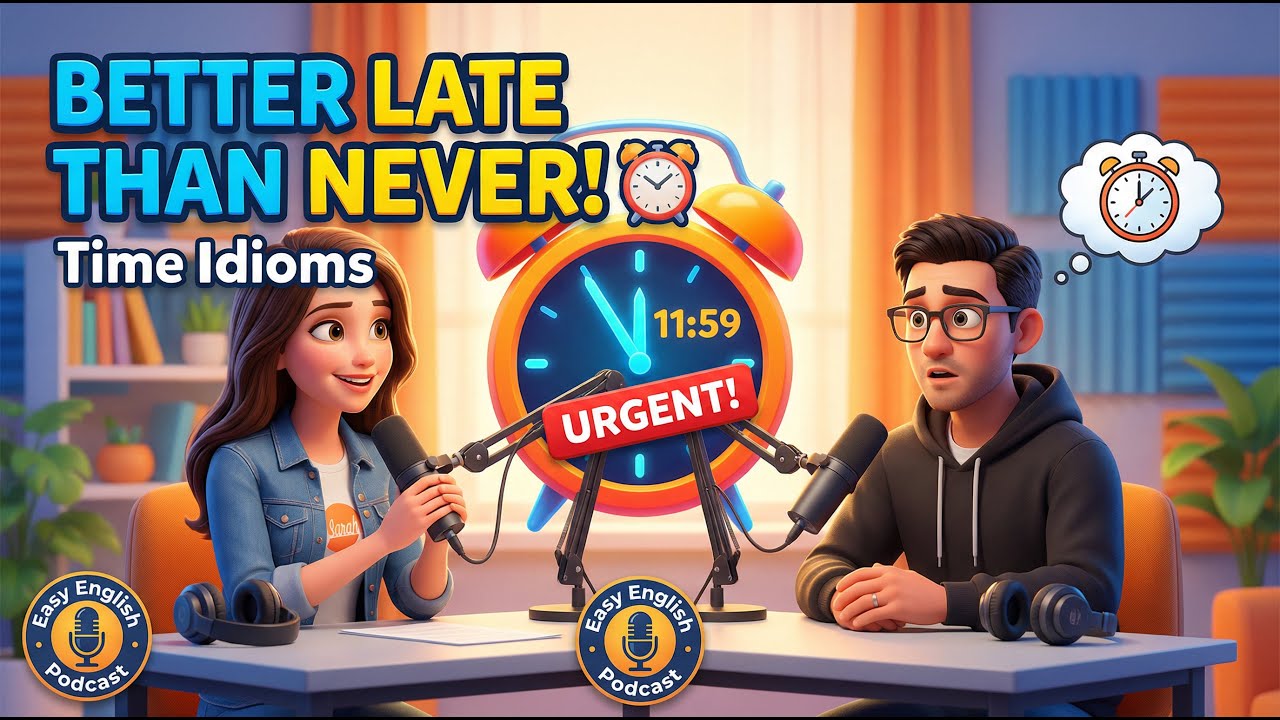 Better Late Than Never? ⏰ English Idioms About Time & Being Late | Easy English Podcast