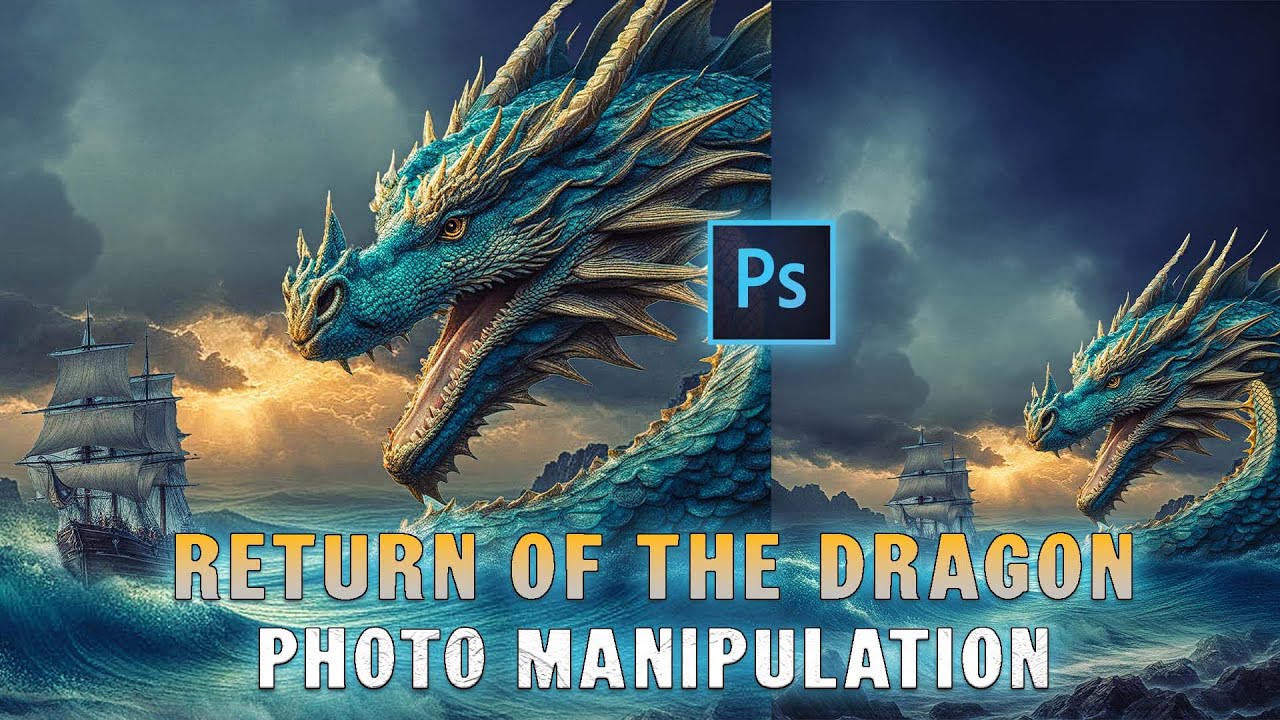 🔥 **Return of the Dragon – Action-Packed Photo Manipulation in Photoshop!** 🔥