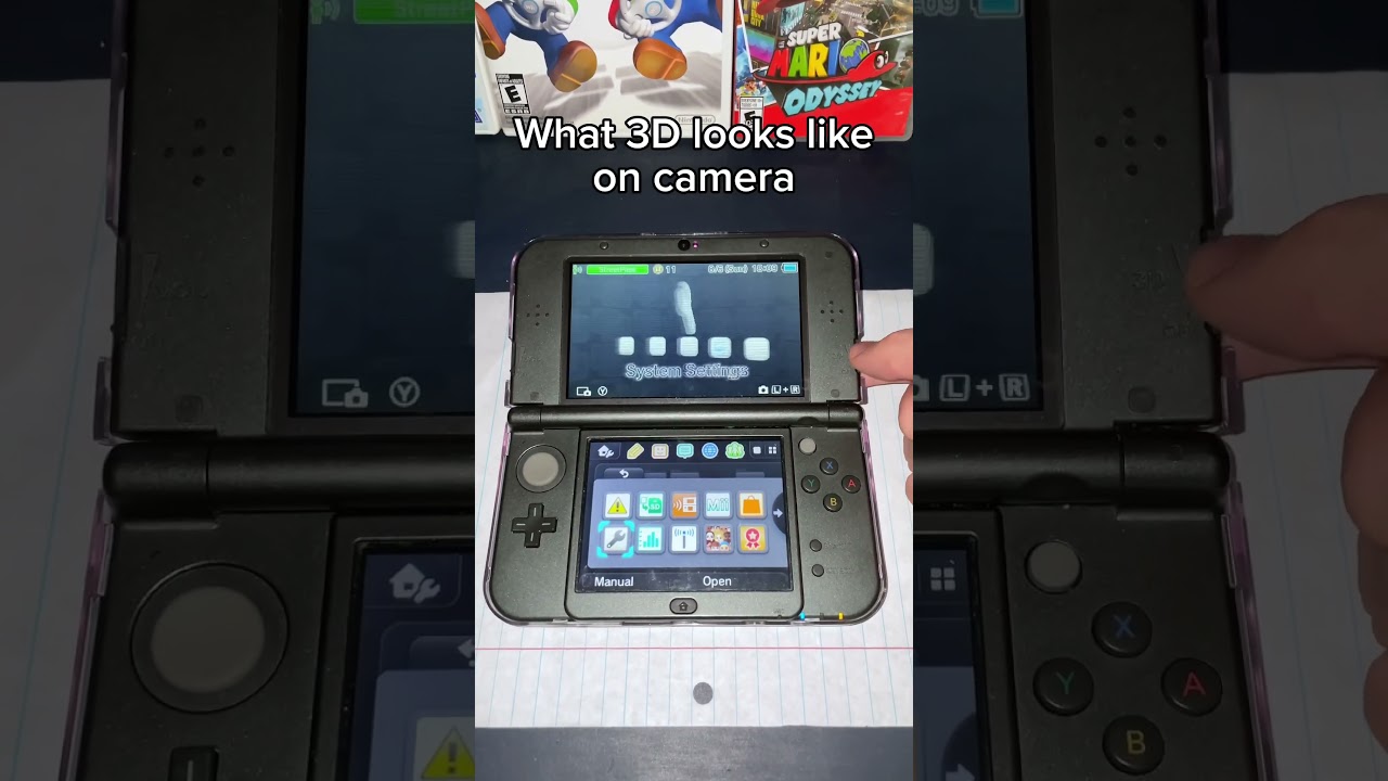 Как выглядит 3D-эффект на камере #3ds #nintendo3ds