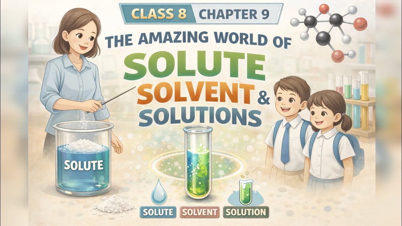 Class 8 chapter no. 9 The amazing world of solute solvent & solution 