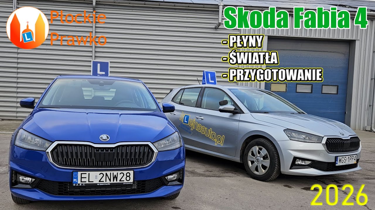 Skoda Fabia IV - płyny, światła i przygotowanie do jazdy - opis szczegółowy zadania egz. nr 1