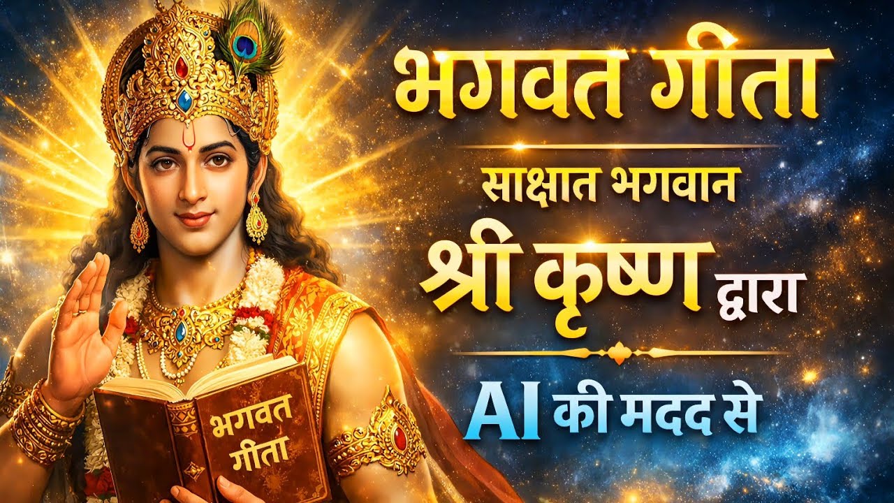 “भगवत गीतासाक्षात भगवान श्री कृष्ण द्वाराAI की मदद से”