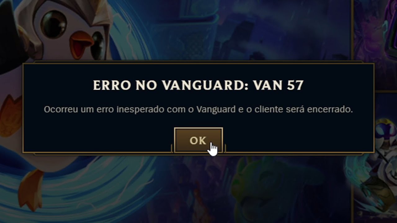 Como corrigir ERRO no VANGUARD VAN 57 - RESOLVIDO | League Of Legends Valorant