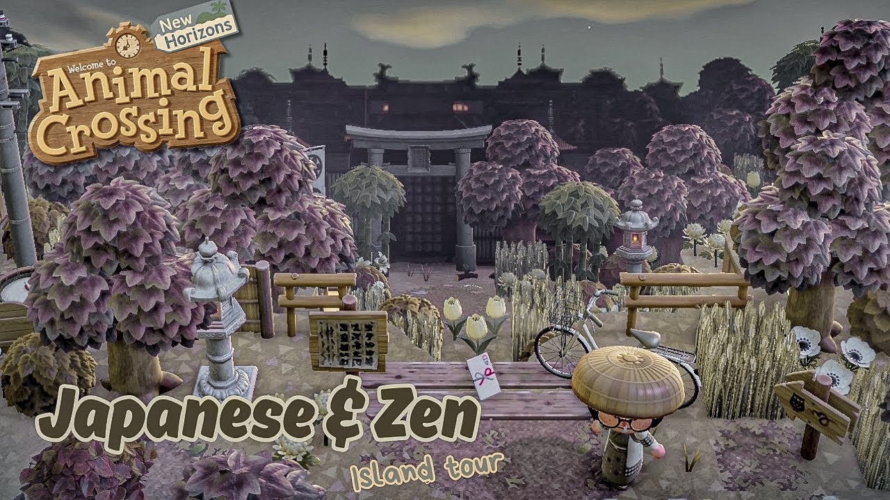 🍃🤍 VISITE DE MA NOUVELLE ÎLE – Ivoryfall Asiatique / Zen 🍵 | Animal Crossing New Horizons