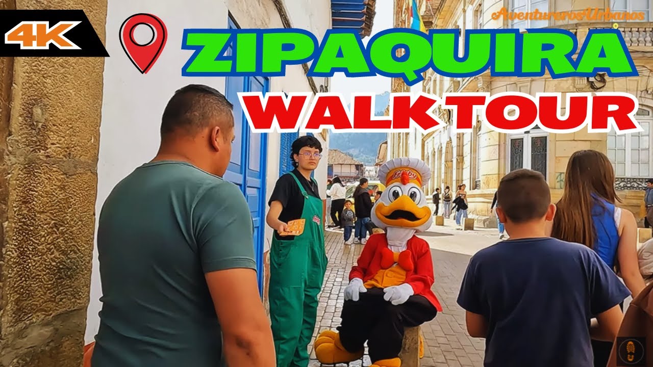 walking tour zipaquira cundinamarca experiencia real por sus calles COLOMBIA 4K