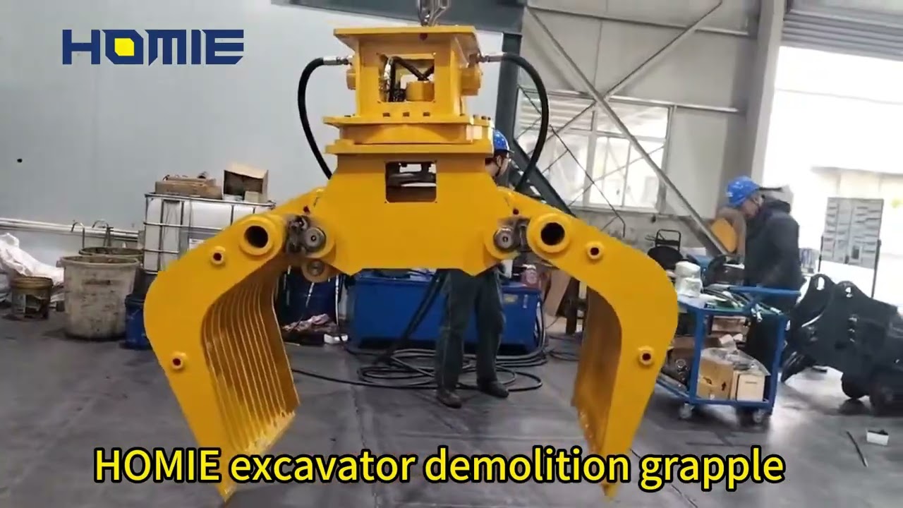 HOMIEExcavatorDemolitionGrapple:Heavy-DutyMaterialHandling