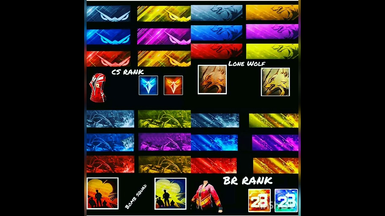 Free Fire Next Rank Season All Items Banner Avatar Free Fire Lone Wolf Bomb Squad Rewards#trending