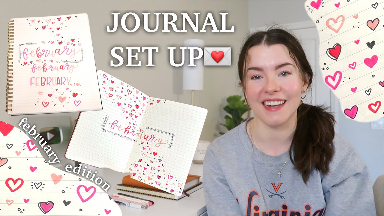 Февраль. Оформление дневника 💞🎀💌 (Ведите дневник вместе со мной!!)