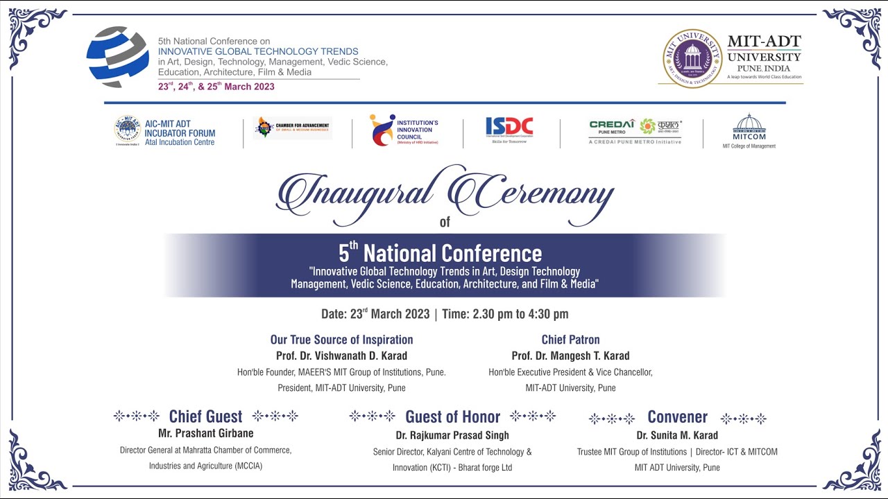Inauguration Ceremony of 5th National Conference