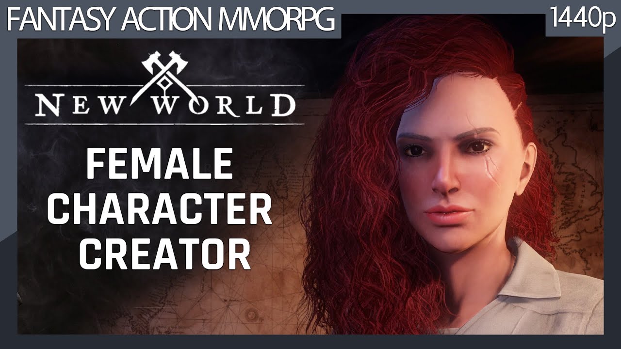 New World Beta (2021) Female Character Creator - PC Gameplay (No commentary) 1440p