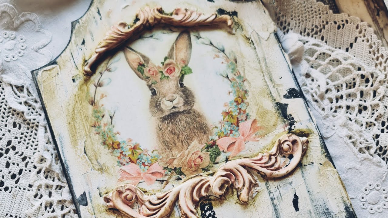 Vintage panel. DIY. Decoupage tutorial.