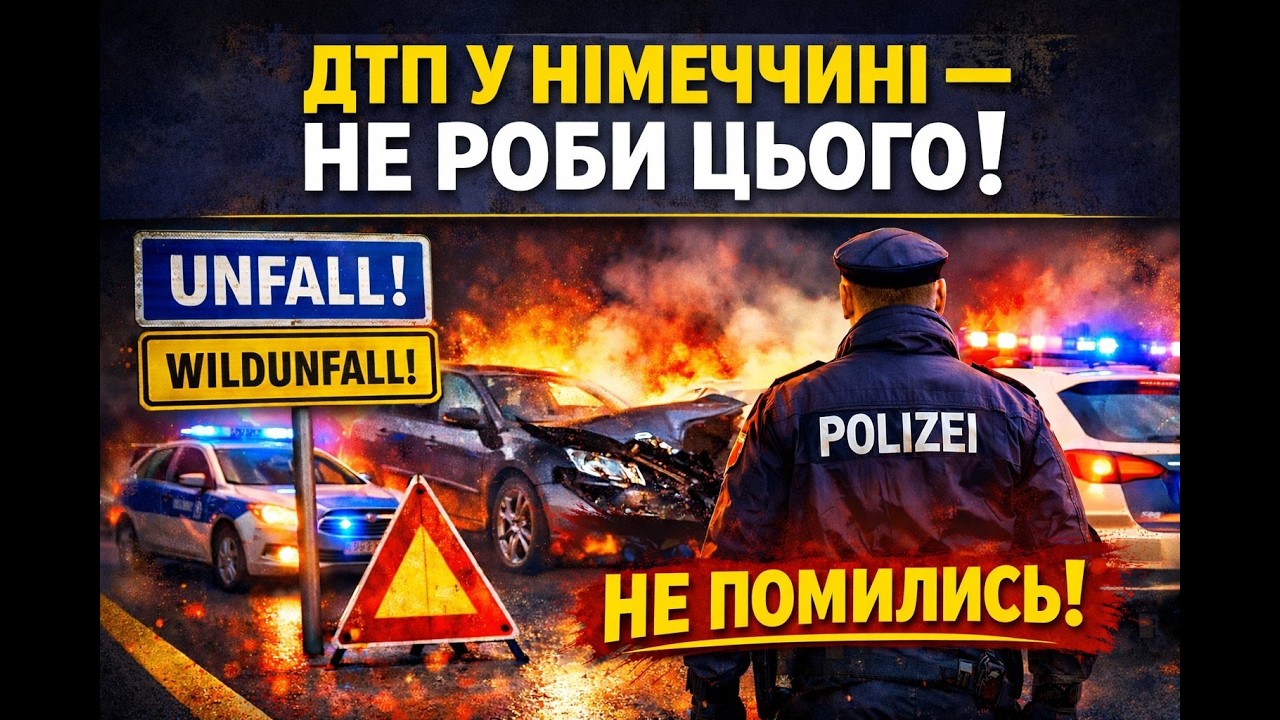 ДТП у Німеччині — НЕ РОБИ ЦЬОГО ❗