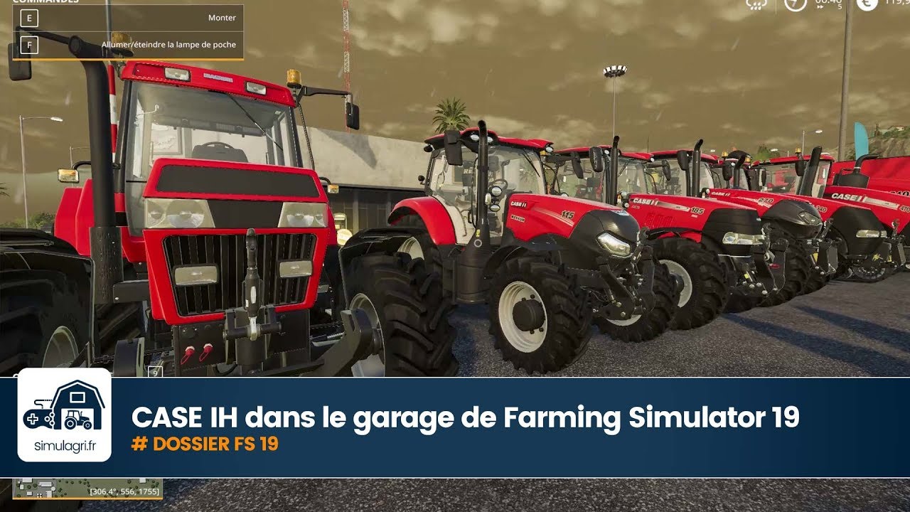 CASE IH dans le garage de Farming Simulator 19