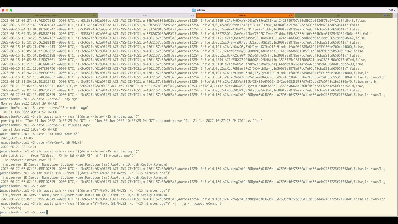 How to review your SSH Session Log